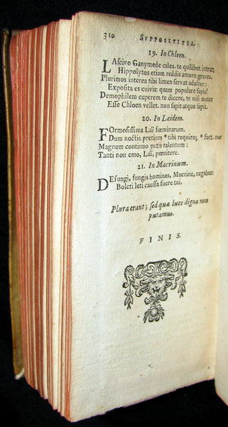 1650 Rare Latin vellum Book - MARTIAL's Epigrams - M. Val Martialis Epigrammata