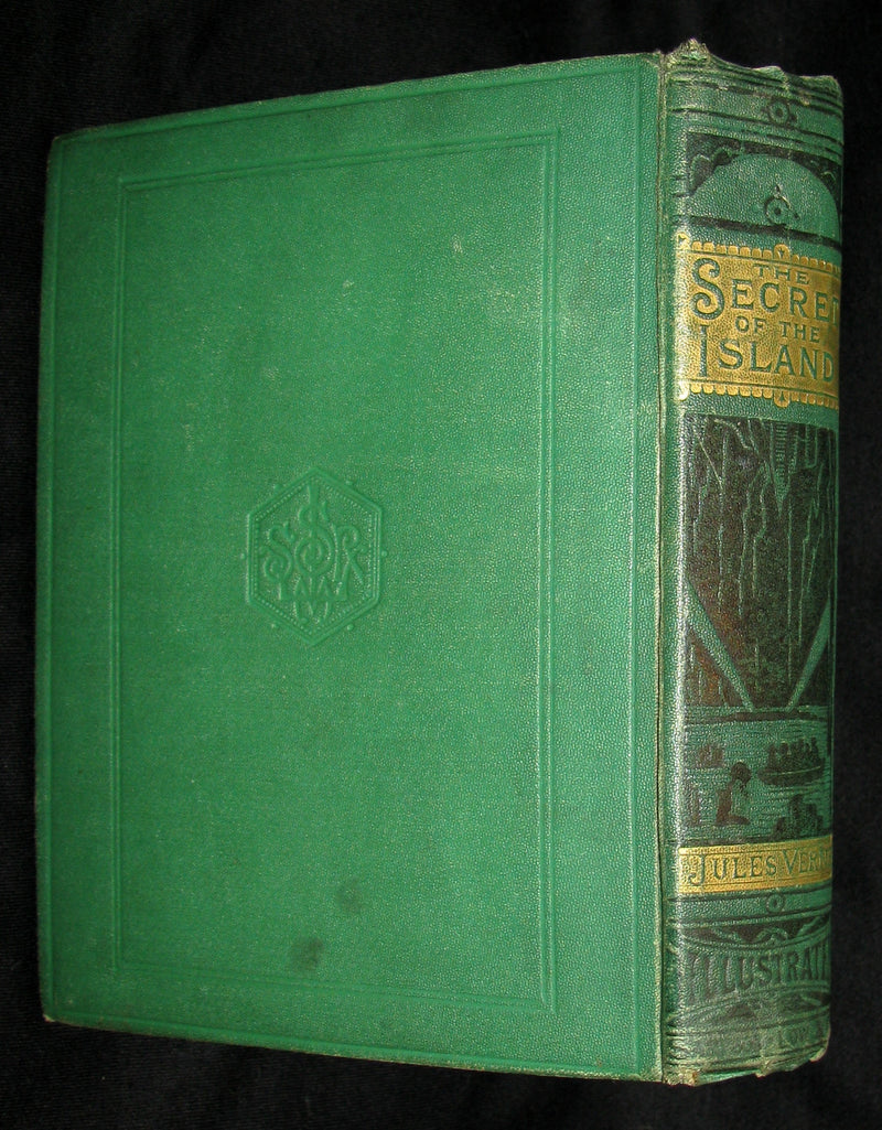 1879 Rare Third Edition - The Secret of the Island by Jules Verne. Illustrated.