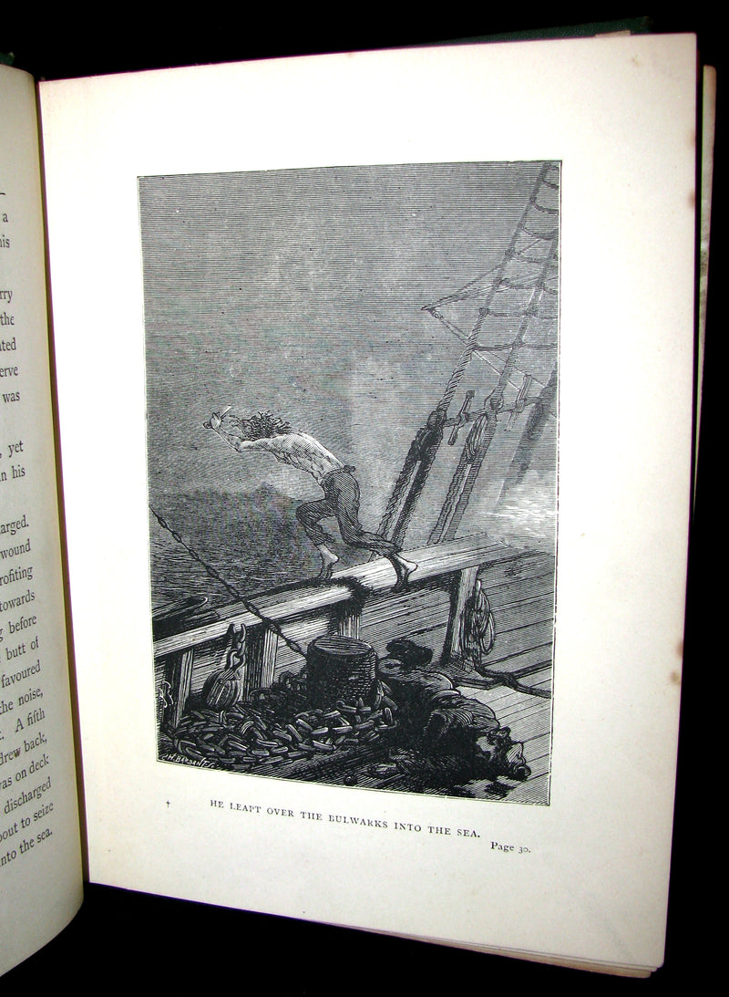 1879 Rare Third Edition - The Secret of the Island by Jules Verne. Illustrated.