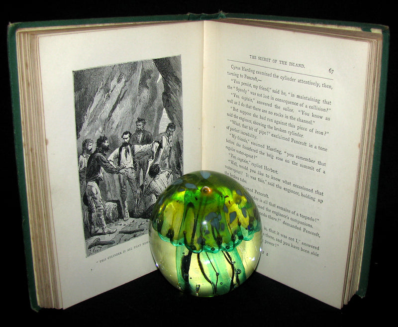 1879 Rare Third Edition - The Secret of the Island by Jules Verne. Illustrated.