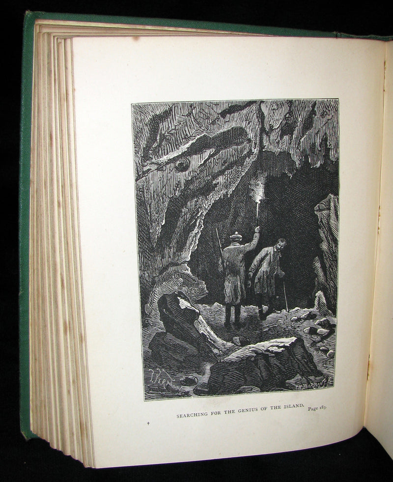 1879 Rare Third Edition - The Secret of the Island by Jules Verne. Illustrated.