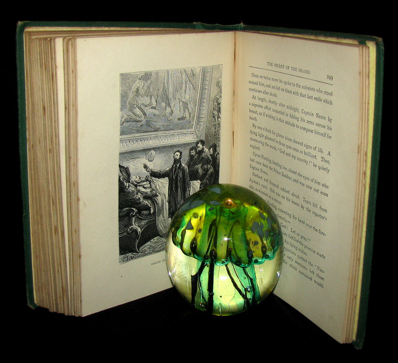 1879 Rare Third Edition - The Secret of the Island by Jules Verne. Illustrated.