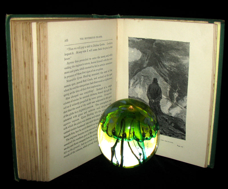 1879 Rare Third Edition - The Secret of the Island by Jules Verne. Illustrated.