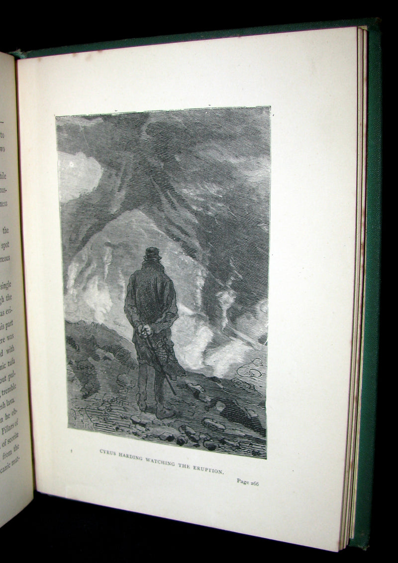 1879 Rare Third Edition - The Secret of the Island by Jules Verne. Illustrated.