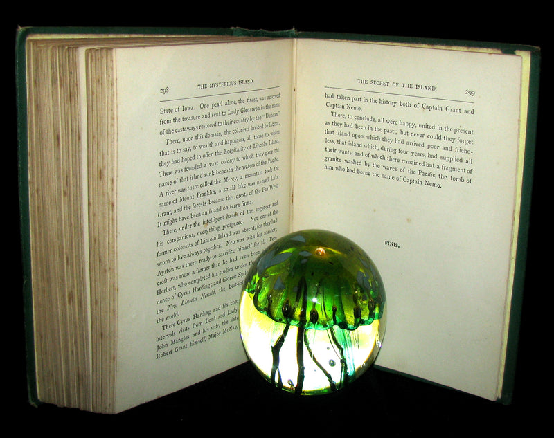 1879 Rare Third Edition - The Secret of the Island by Jules Verne. Illustrated.