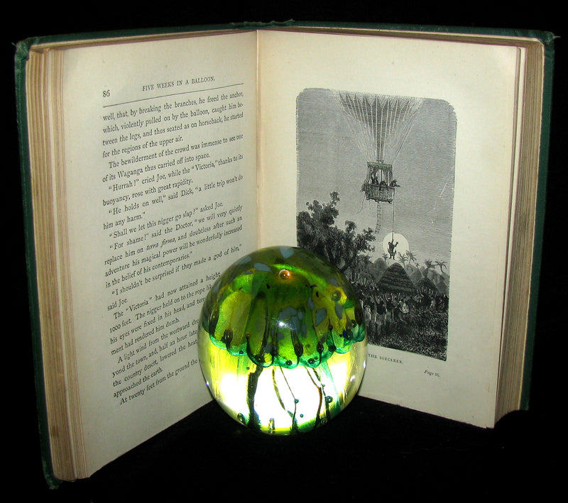 1879 Rare Early Edition - JULES VERNE Five Weeks in a Balloon.