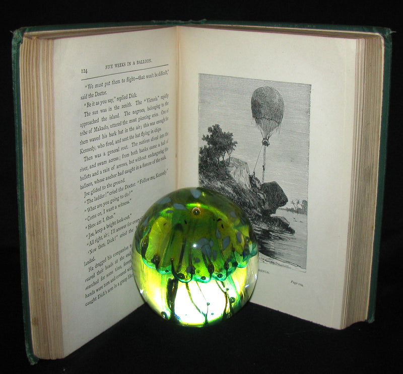1879 Rare Early Edition - JULES VERNE Five Weeks in a Balloon.
