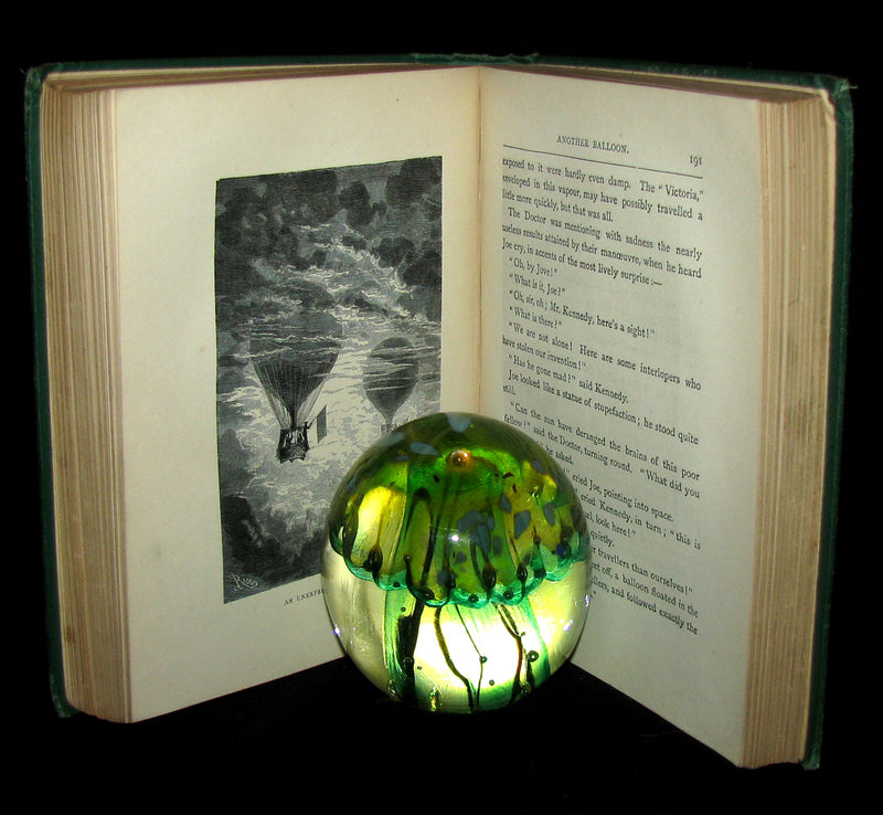 1879 Rare Early Edition - JULES VERNE Five Weeks in a Balloon.