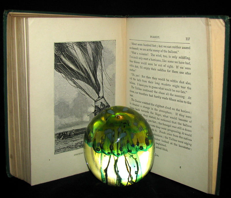 1879 Rare Early Edition - JULES VERNE Five Weeks in a Balloon.