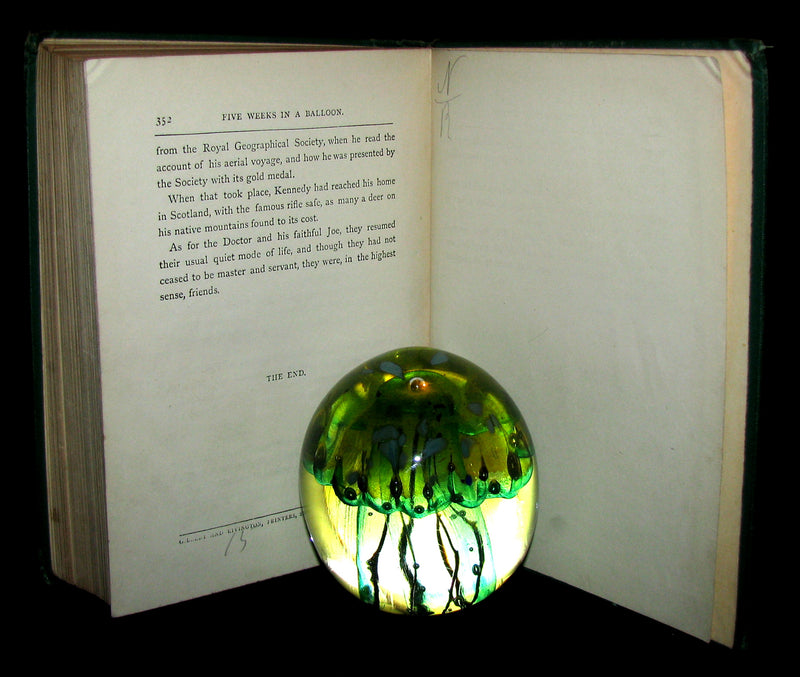 1879 Rare Early Edition - JULES VERNE Five Weeks in a Balloon.