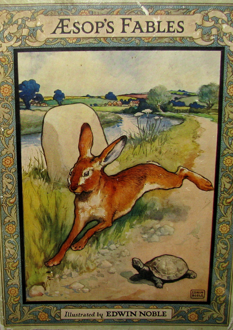 1910 Rare Book - Aesop's Fables Illustrated by Edwin Noble