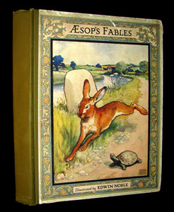 1910 Rare Book - Aesop's Fables Illustrated by Edwin Noble
