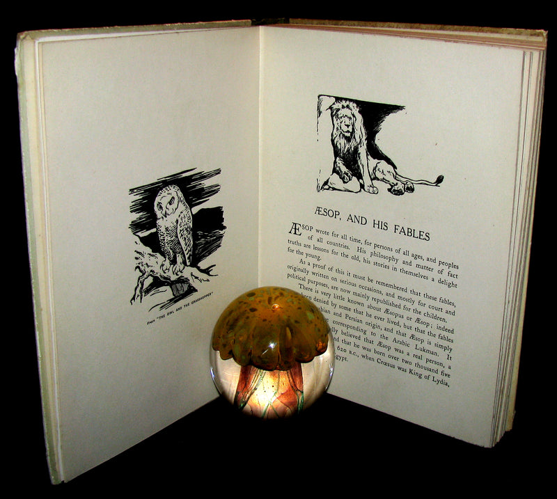 1910 Rare Book - Aesop's Fables Illustrated by Edwin Noble