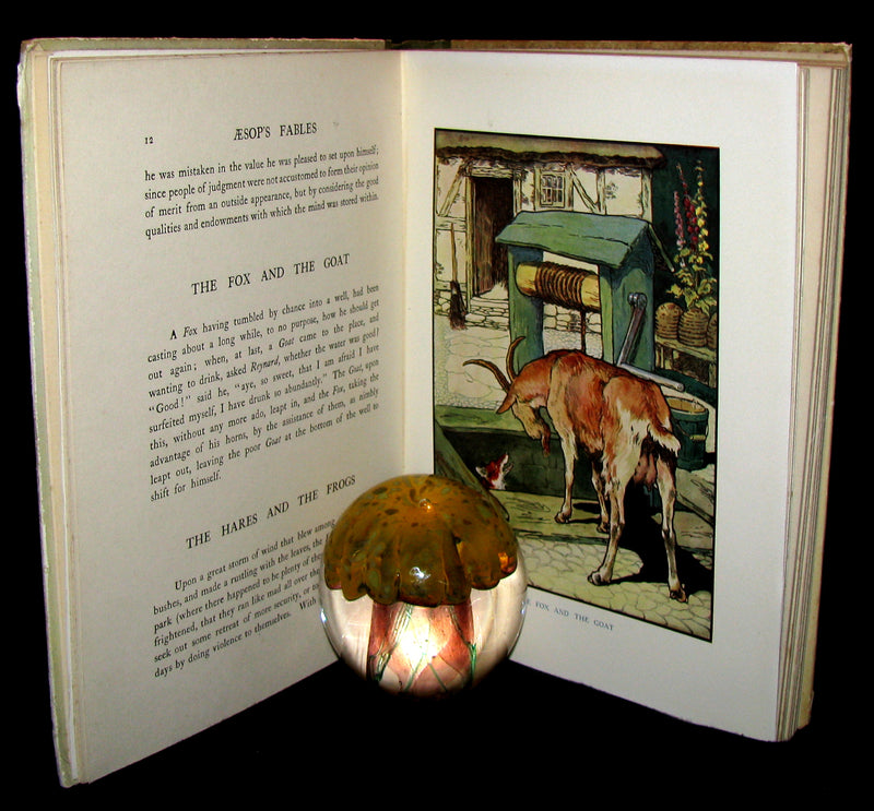 1910 Rare Book - Aesop's Fables Illustrated by Edwin Noble
