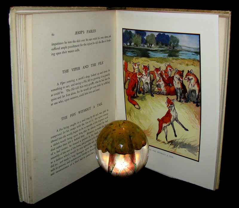 1910 Rare Book - Aesop's Fables Illustrated by Edwin Noble