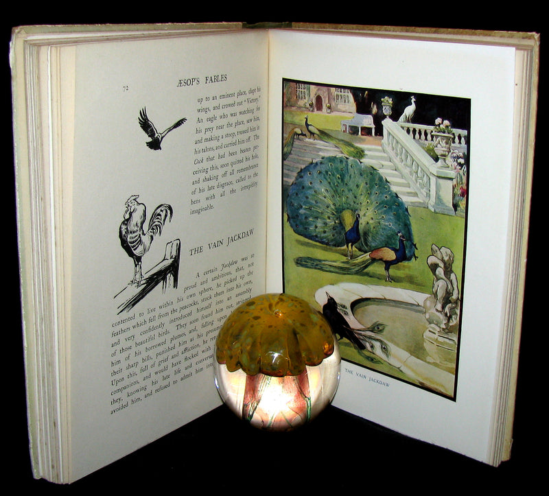 1910 Rare Book - Aesop's Fables Illustrated by Edwin Noble