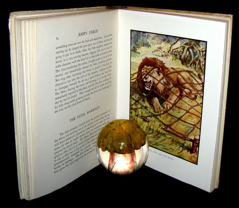 1910 Rare Book - Aesop's Fables Illustrated by Edwin Noble