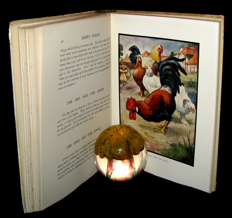 1910 Rare Book - Aesop's Fables Illustrated by Edwin Noble