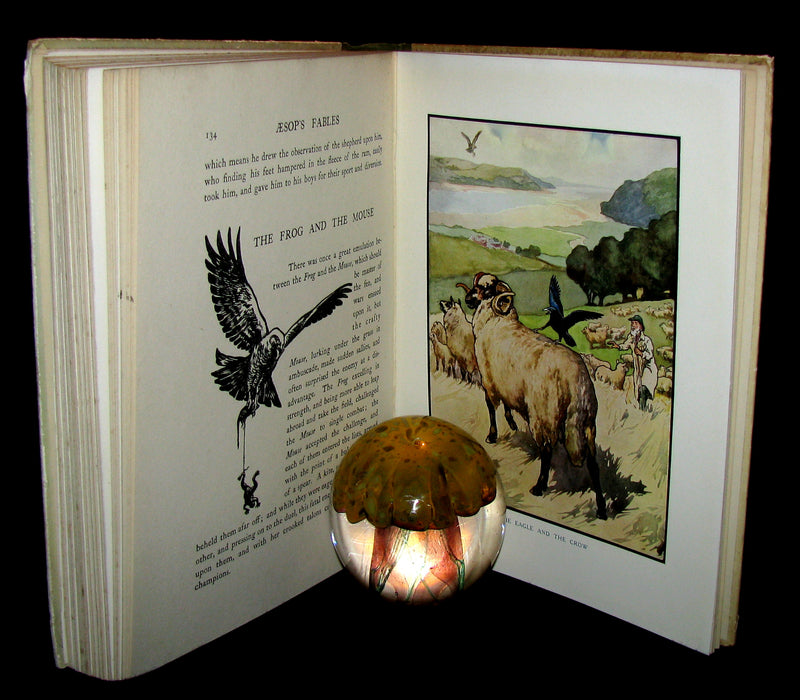 1910 Rare Book - Aesop's Fables Illustrated by Edwin Noble