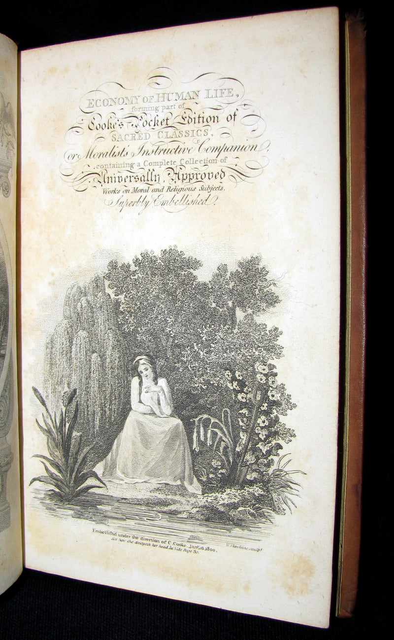 1800 Rare Book -  The Economy of Human Life from an Indian Manuscript written by a Bramin