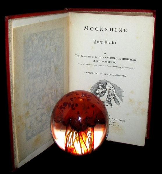 1882 Scare Book - Moonshine Fairy Stories  Illustrated by William Brunton. First Edition.