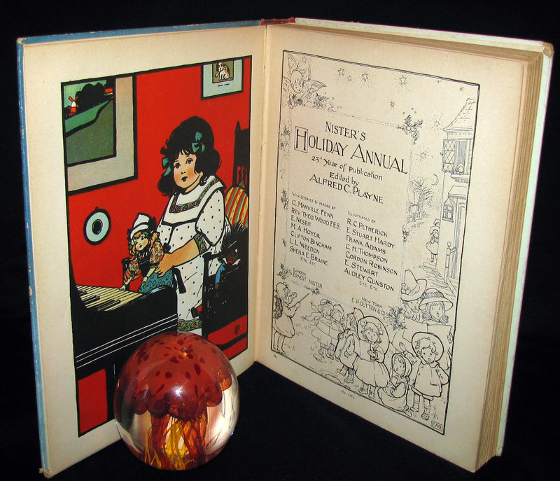 1912 Scarce Illustrated Book - Nister's Holiday Annual, 23rd Year of Publication