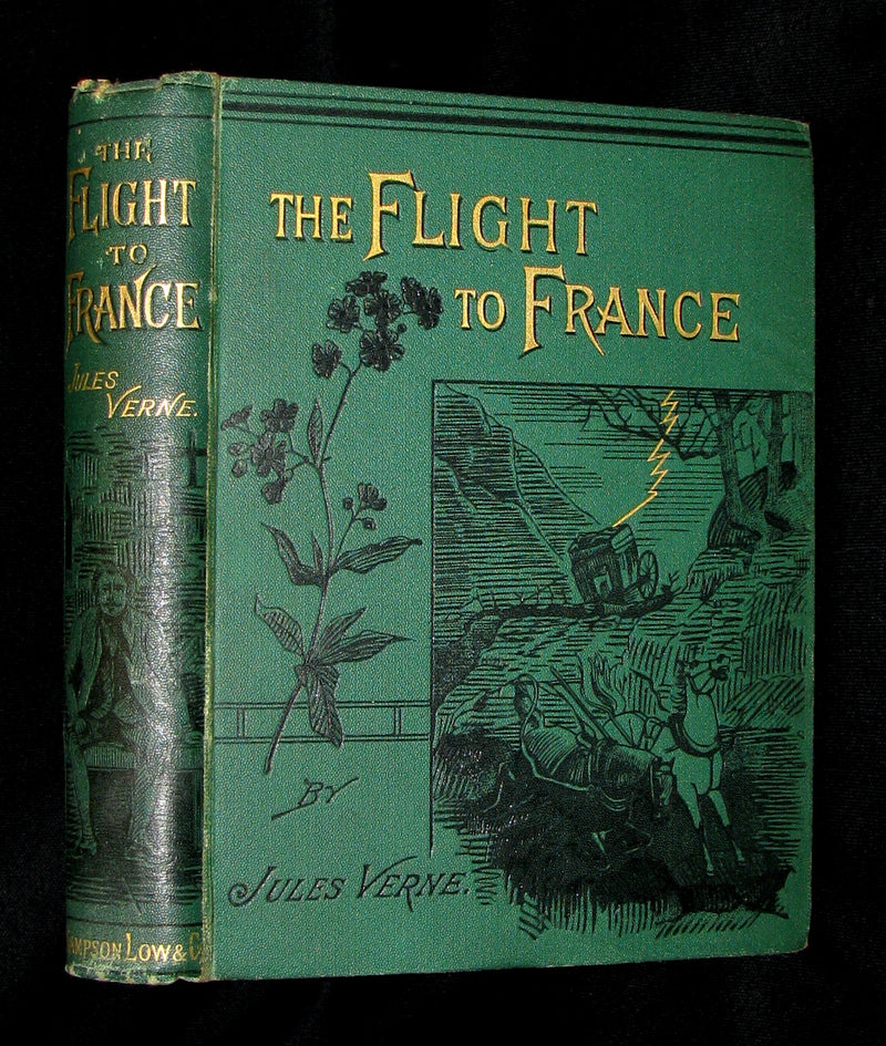 1891 Rare Early Edition - JULES VERNE The Flight to France or The Memoirs of a Dragoon