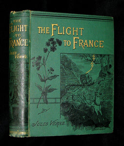 1891 Rare Early Edition - JULES VERNE The Flight to France or The Memoirs of a Dragoon