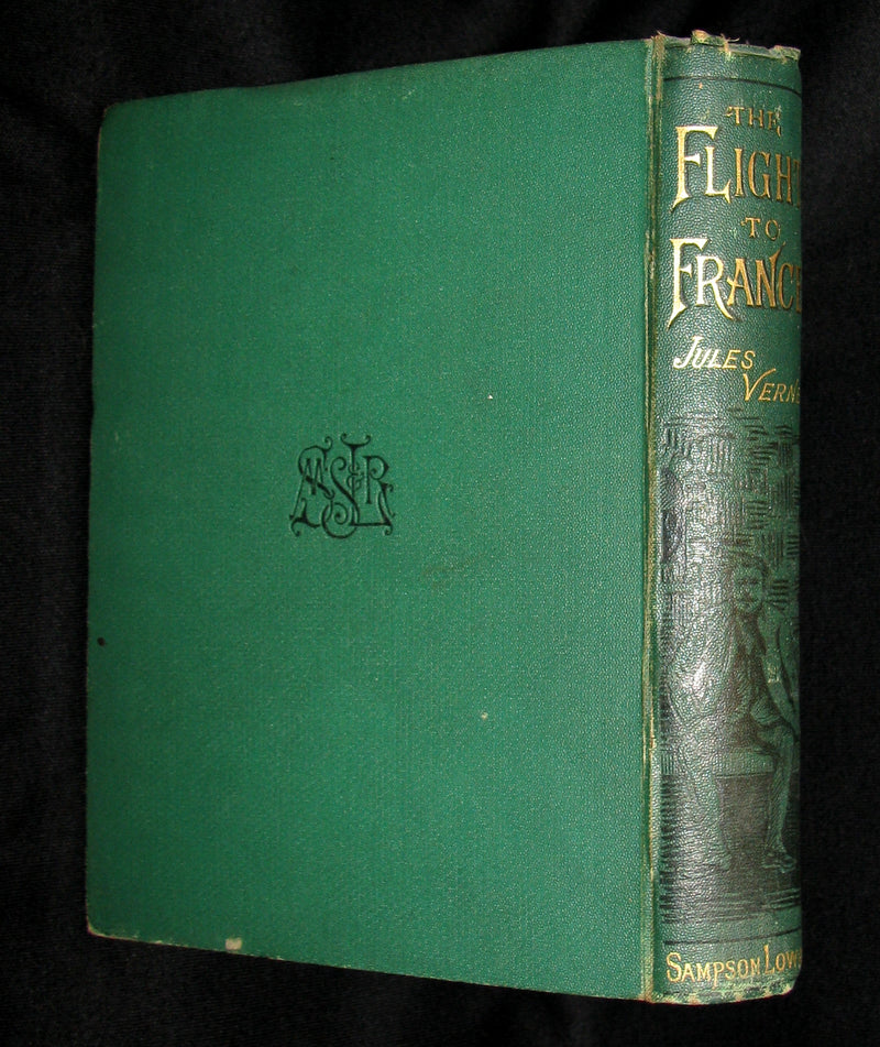 1891 Rare Early Edition - JULES VERNE The Flight to France or The Memoirs of a Dragoon