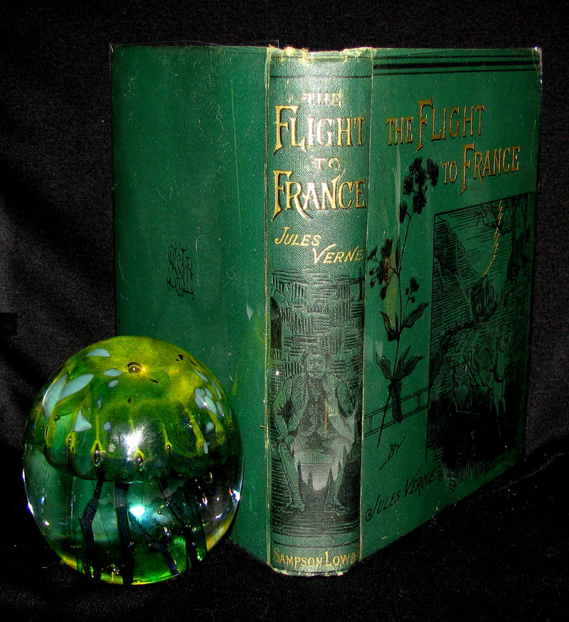 1891 Rare Early Edition - JULES VERNE The Flight to France or The Memoirs of a Dragoon