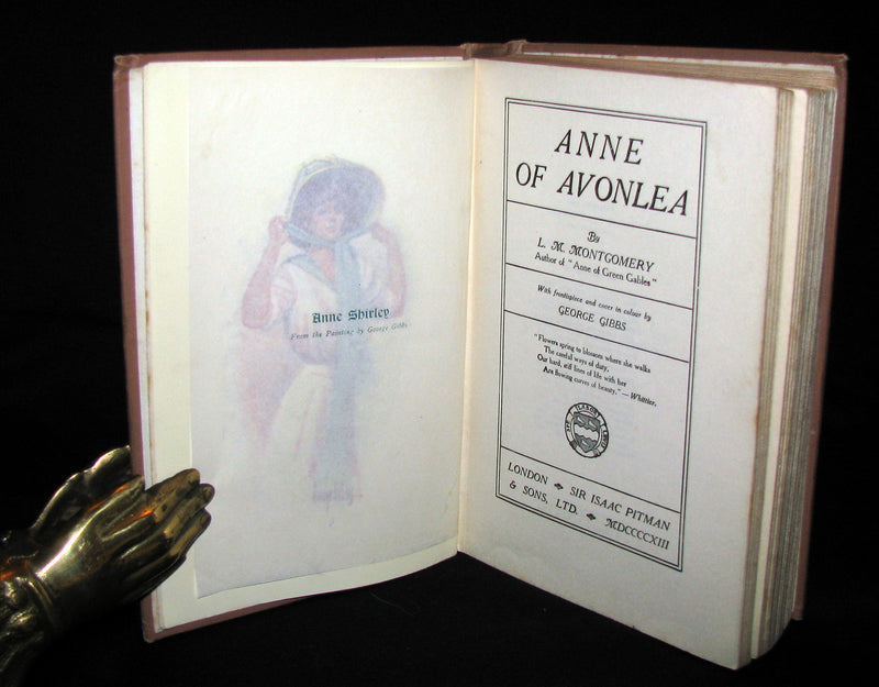 1913 Rare Early Edition - ANNE of AVONLEA By L. M. Montgomery