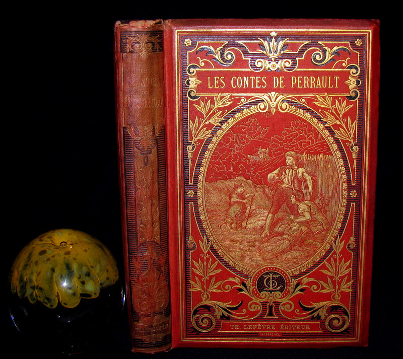 1890 Rare illustrated French Book ~ Contes de Perrault - Fairy Tales