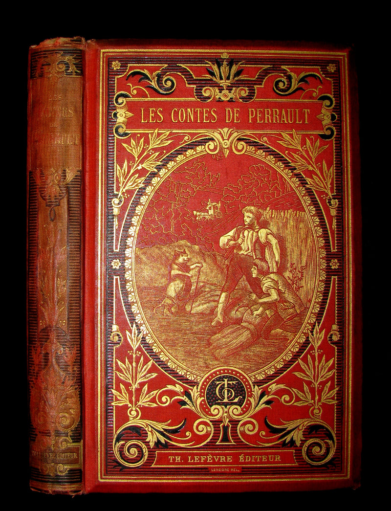 1890 Rare illustrated French Book ~ Contes de Perrault - Fairy Tales