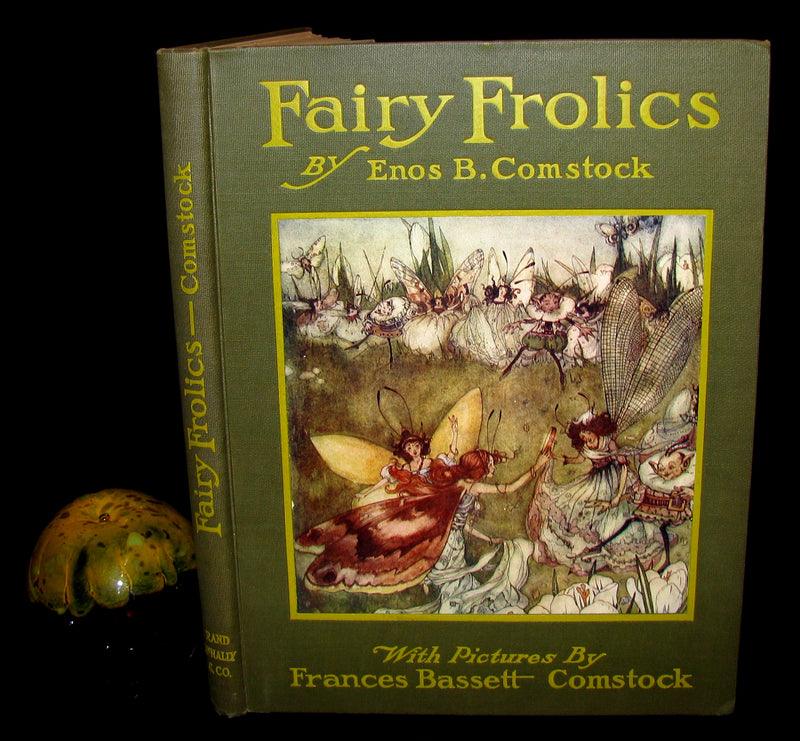 1913 Rare Art Nouveau Book - Fairy Frolics by Enos Benjamin Comstock. First Edition.