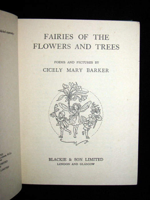 1950 - Cicely Mary Barker - FAIRIES OF THE FLOWERS AND TREES - 1st Edition