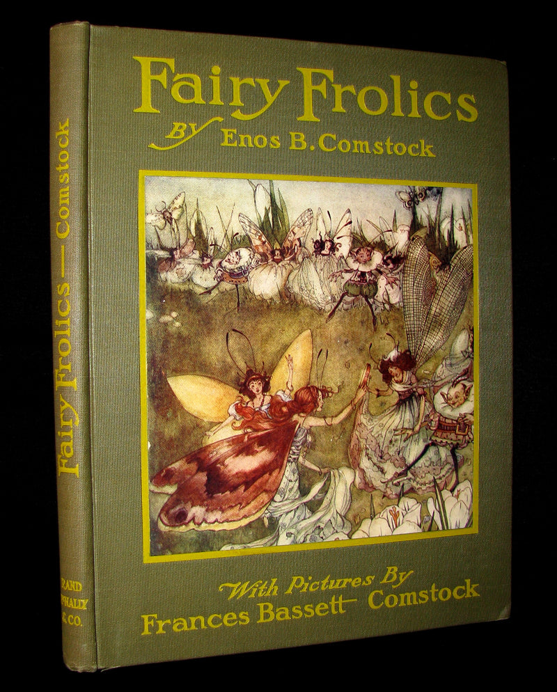 1913 Rare Art Nouveau Book - Fairy Frolics by Enos Benjamin Comstock. First Edition.