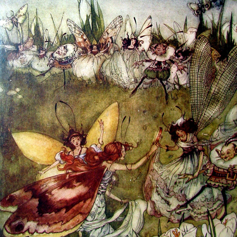 1913 Rare Art Nouveau Book - Fairy Frolics by Enos Benjamin Comstock. First Edition.