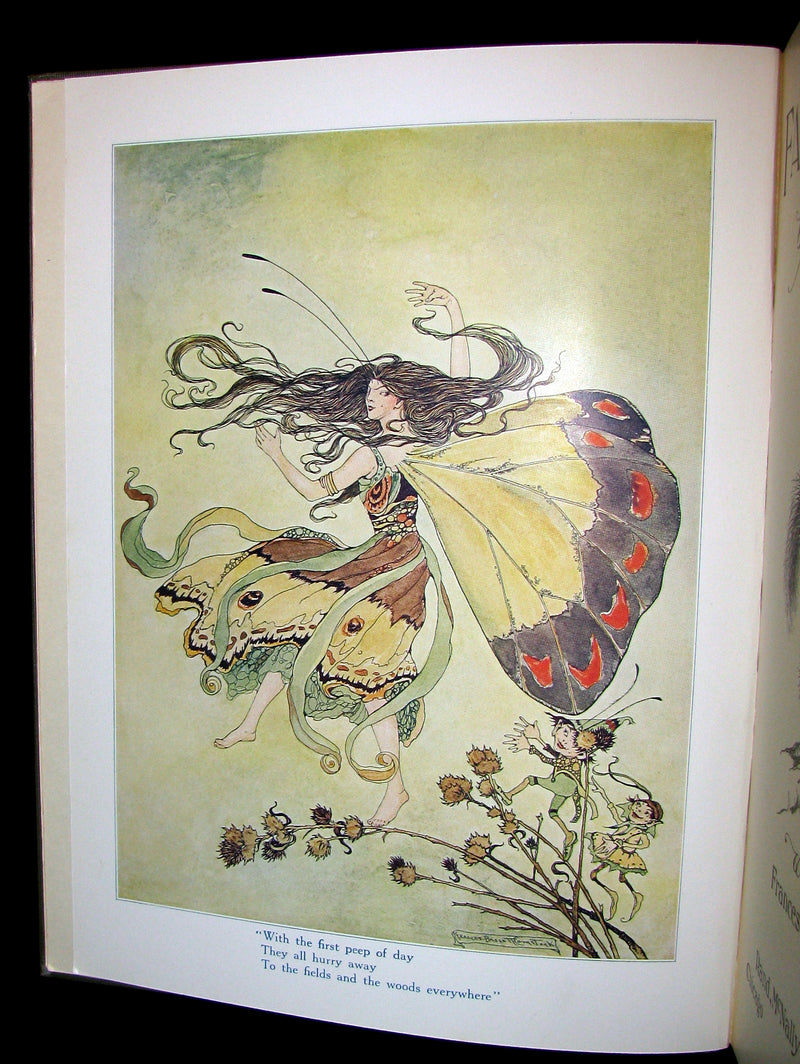 1913 Rare Art Nouveau Book - Fairy Frolics by Enos Benjamin Comstock. First Edition.