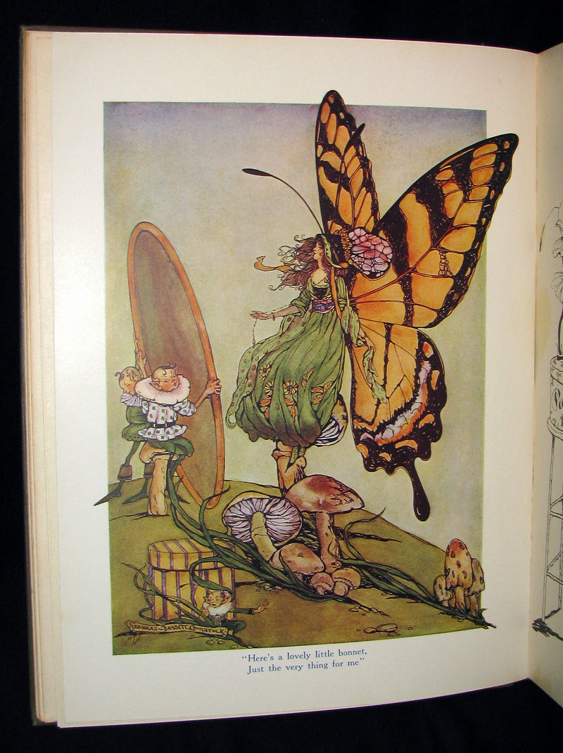 1913 Rare Art Nouveau Book - Fairy Frolics by Enos Benjamin Comstock. First Edition.