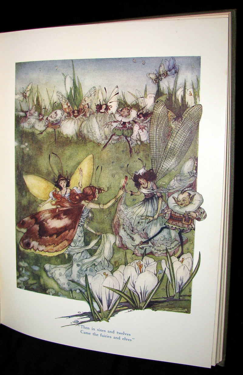 1913 Rare Art Nouveau Book - Fairy Frolics by Enos Benjamin Comstock. First Edition.