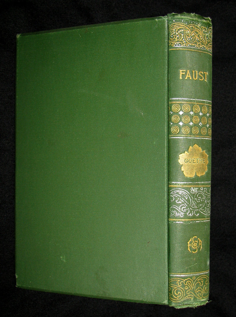 1890 Rare Victorian Book - FAUST by Goethe, Illustrated by Frederick J. Boston.