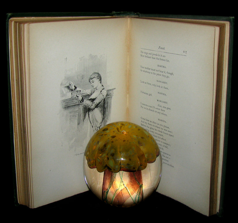 1890 Rare Victorian Book - FAUST by Goethe, Illustrated by Frederick J. Boston.