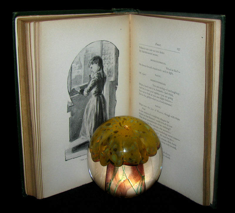 1890 Rare Victorian Book - FAUST by Goethe, Illustrated by Frederick J. Boston.