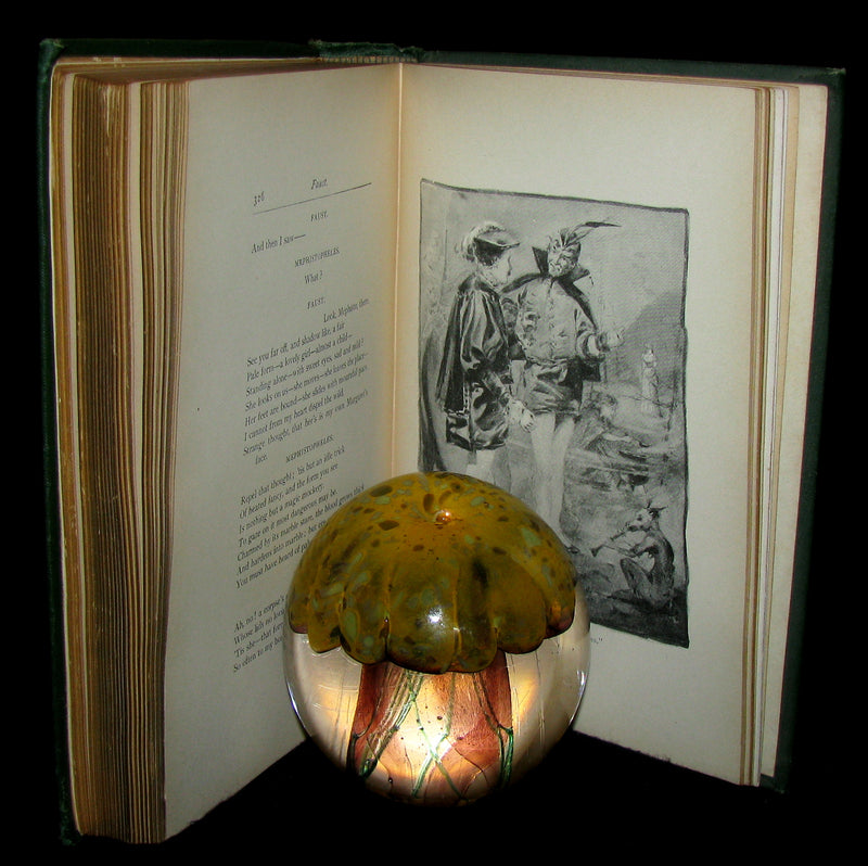 1890 Rare Victorian Book - FAUST by Goethe, Illustrated by Frederick J. Boston.