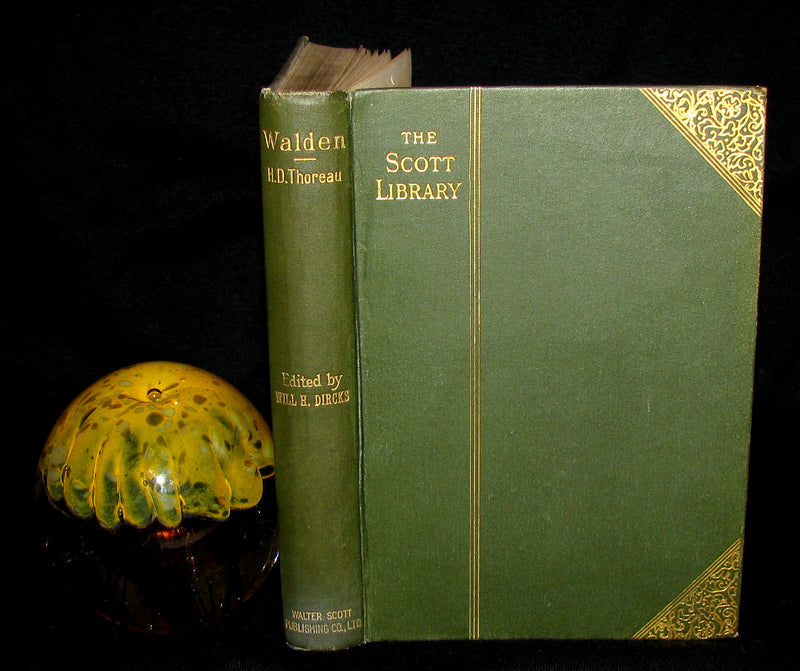 1886 Rare Victorian Book - WALDEN by Henry David Thoreau