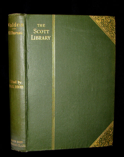 1886 Rare Victorian Book - WALDEN by Henry David Thoreau