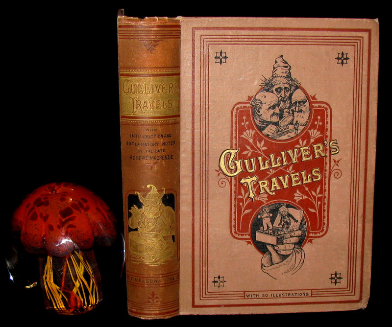 1896 Rare Victorian Book - Gulliver's Travels Into Several Remote Nations of the World