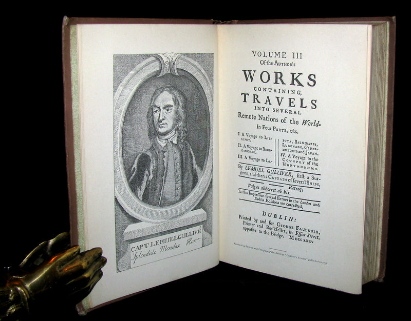 1896 Rare Victorian Book - Gulliver's Travels Into Several Remote Nations of the World