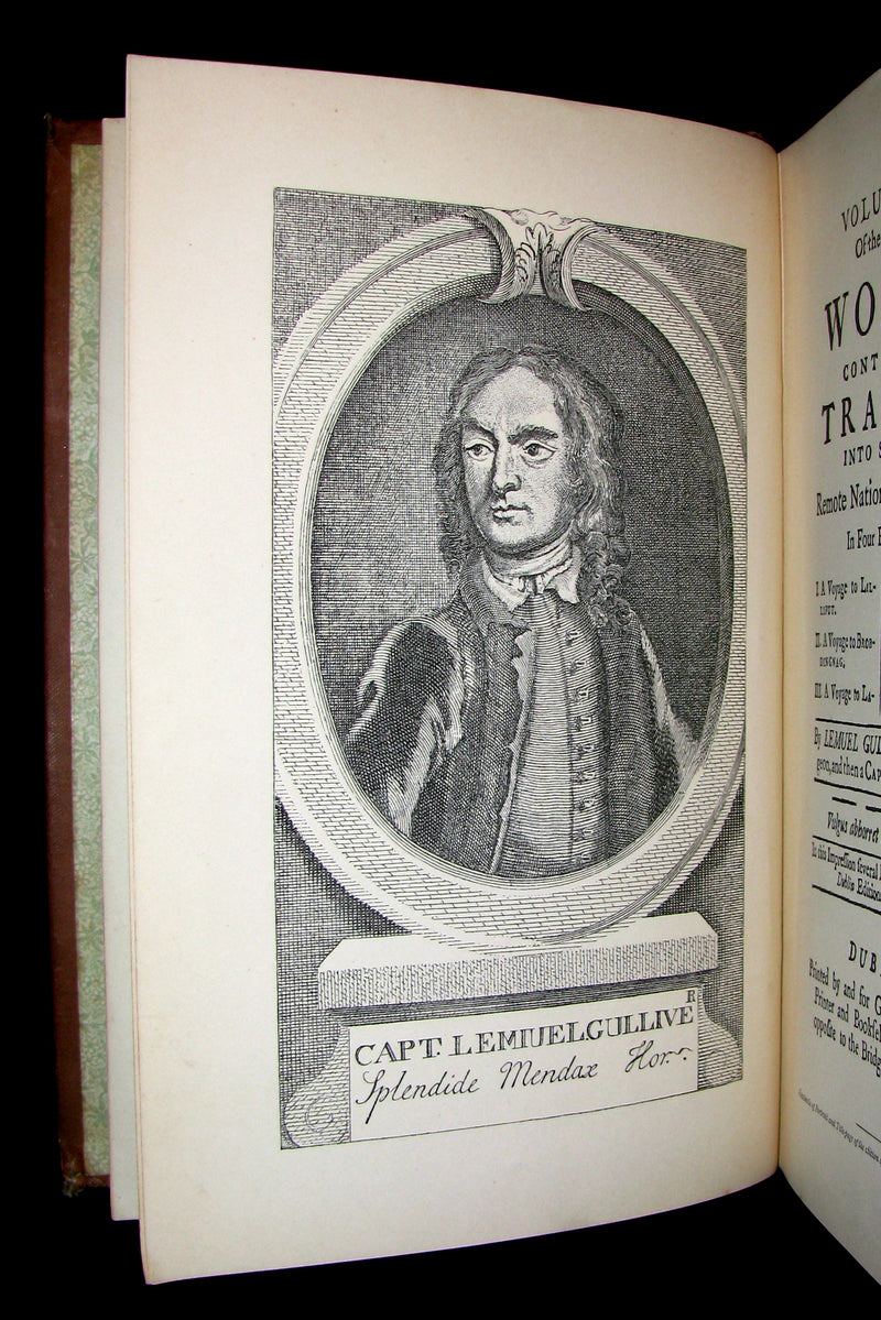 1896 Rare Victorian Book - Gulliver's Travels Into Several Remote Nations of the World