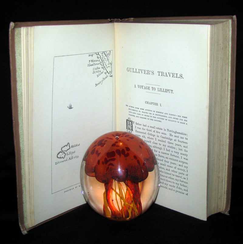 1896 Rare Victorian Book - Gulliver's Travels Into Several Remote Nations of the World